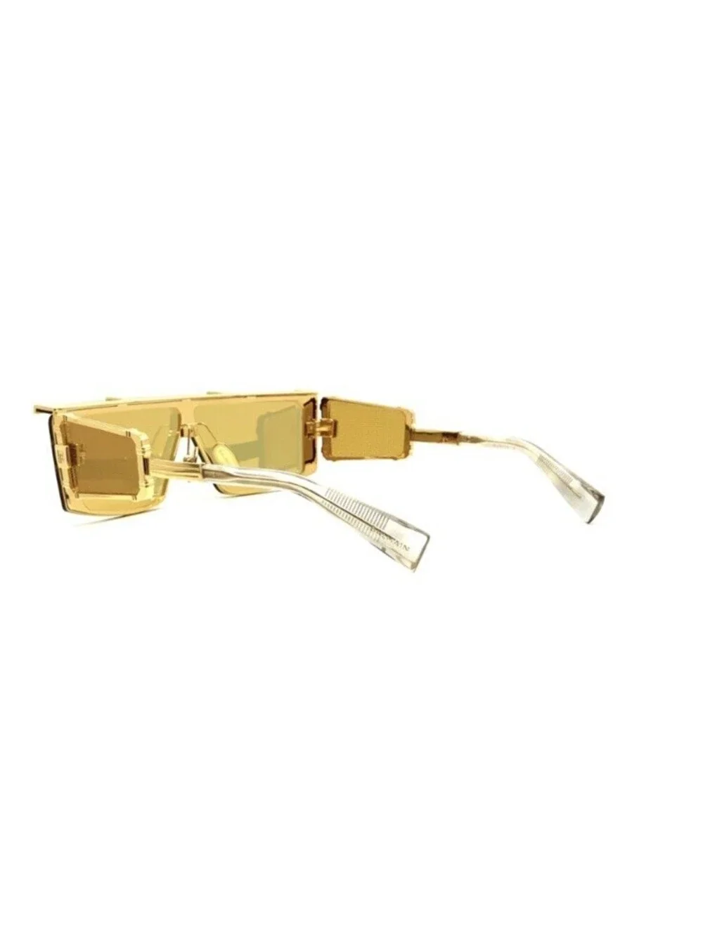Akoni Balmain Eyewear  Wonder Boy III Oversized Gold Sunglasses Shield JAPAN